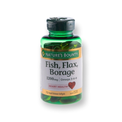 Picture of NATUR'S BOUNTY FISH , FLAX,BORAGE OMEGA3'6'9  72 CAPS