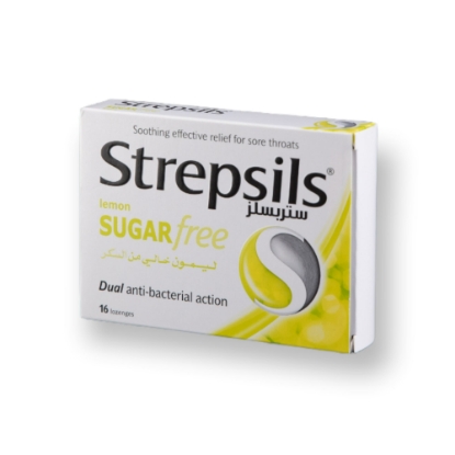 Picture of STREPSILS SUGAR FREE LEMON 16 LOZENGES