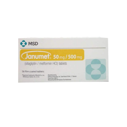 Picture of JANUMET 50/500 MG 56 TAB