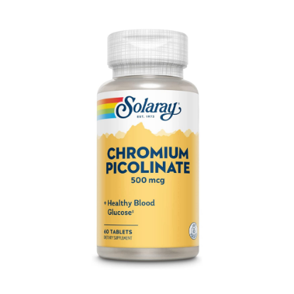 Picture of SOLARAY CHROMIUM PICOLINATE 500 MCG 60'S