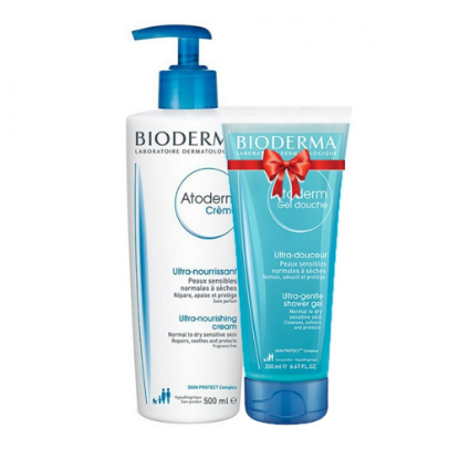 BIODERMA Atoderm Cream 500ml + Gel Douche 