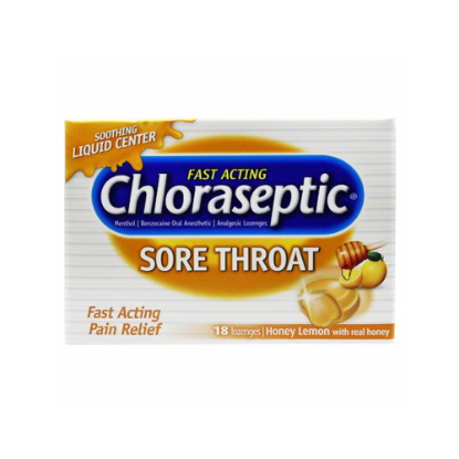 Picture of CHLORASEPTIC HONEY LEMON LOZENGES 18S