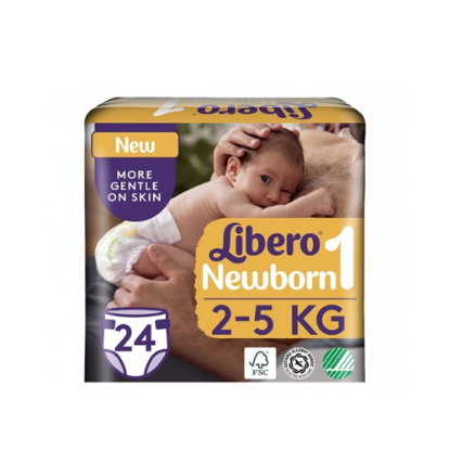 Picture of LIBERO STAGE 1 NEWBORN (2-5) 24 PCS