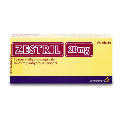 ZESTRIL 20 MG 28 TABS