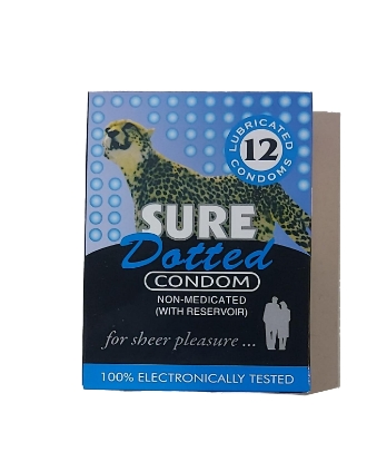 SURE DOTTED CONDOMS 12'5