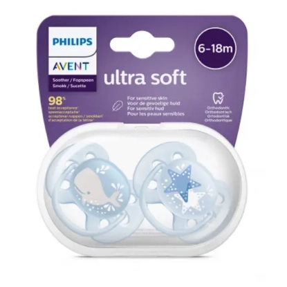 AVENT Ultra Soft Pacifier Boy 6-18M