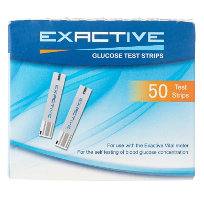 EXACTIVE Glucose Test Strips 50's