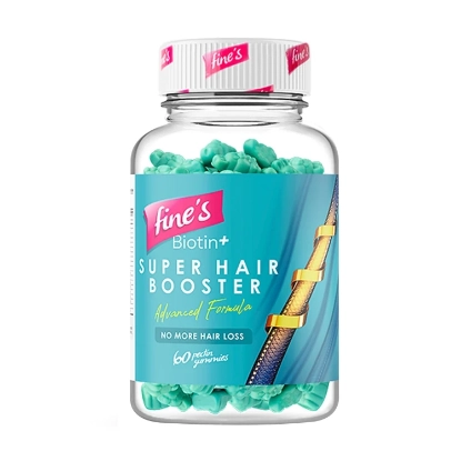 Fine's Super Hair Booster + Biotin Gummies - 60 Gummies