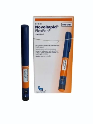 NovoRapid FlexPen 100 U/mL - 3 mL x 5 Pens