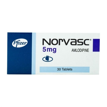 Norvasc 5 mg - 30 Capsules