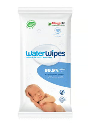 Picture of WATER BABY WIPES 28 PCS