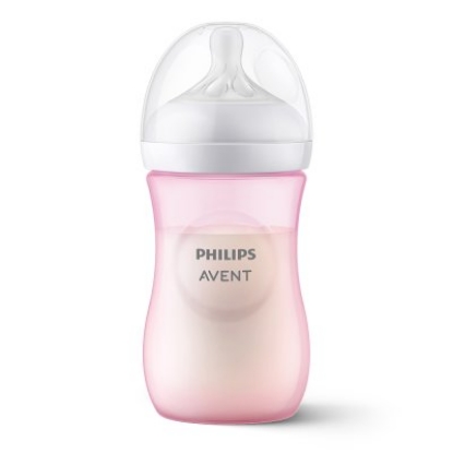 Picture of AVENT Natural Feeding Bottle Pink 260ml 5970