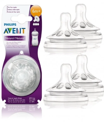 Picture of AVENT Natural Nipple 6M+ 4034