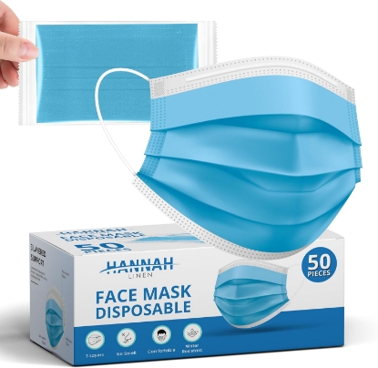 Picture of FADOMED DISPOSABLE FACE MASK (BLUE) 50'S