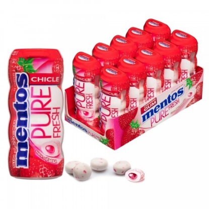 MENTOS GUM STRAWBERRY 10'S