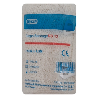 KSP Crepe Bandage - Width 7.5 cm, Length 4.5 m