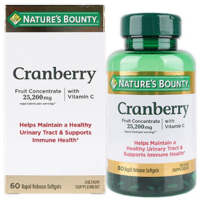 Picture of Nature’s Bounty Cranberry 25,200 mg – 60 Capsules